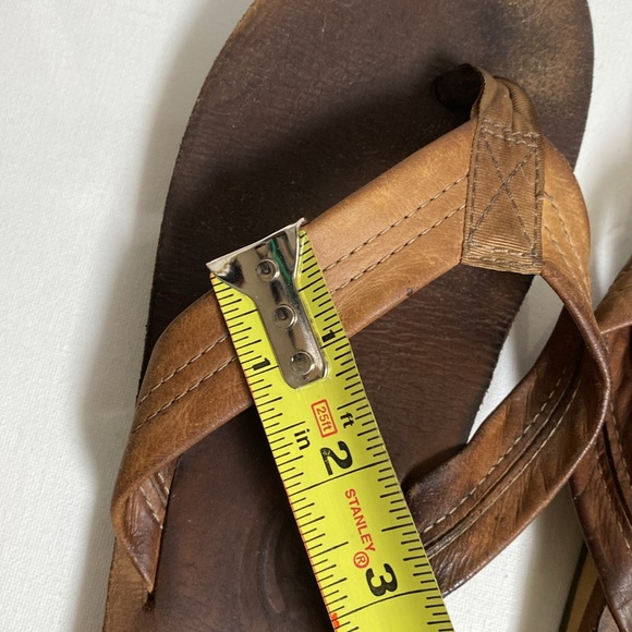 Rainbow Luxury Leather Arch Support Flip Flop with 1” strap - Picture 13 of 16